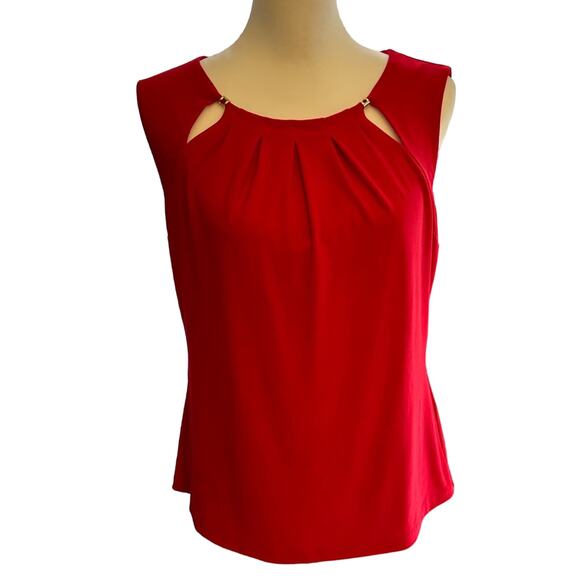 Tommy Hilfiger Red Top Size Medium - Picture 1 of 2